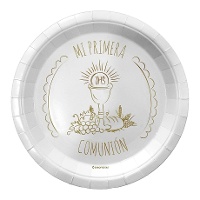Platos de Bodegón de Comunión de 18 cm - 8 unidades