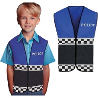 Chaleco policía azul infantil