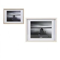 Marco para foto de 24 x 30 cm Bahía blanco y negro