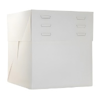 Caja de 25 x 25 x 20 cm para tarta - altura regulable hasta 30 cm - 10 unidades