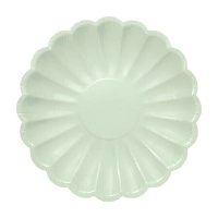 Platos con forma de flor de 23 cm - 6 unidades