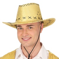 Sombrero de vaquero con lentejuelas de colores