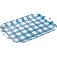 Bandeja de 41 x 29 cm vichy azul