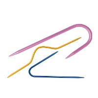 Agujas para punto trenzado de formas surtidas - Nadel - 3 unidades