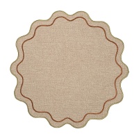 Mantel individual de 38 cm con borde ondulado