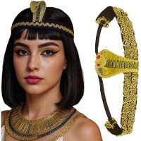 Diadema egipcia con serpiente