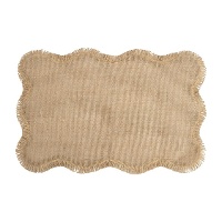 Mantel individual de 45 x 30 cm con borde ondulado - 1 unidad