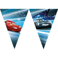 Banderín de Cars azul
