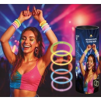 Pulseras luminosas neón - 100 unidades
