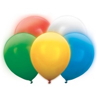 Globos de látex de 26 cm con led- 5 unidades