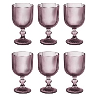 Copa de 260 ml rayada vertical - 6 unidades