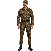 Disfraz de soldado camuflaje para hombre