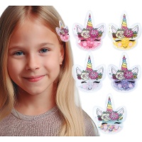 Pinzas de Unicornio para el pelo surtidas - 12 unidades