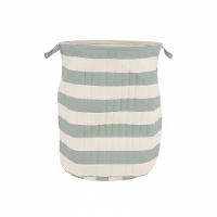 Cesto para la ropa a rayas de 46 x 38 x 38 cm - 1 unidad