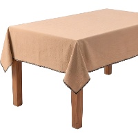 Mantel de 2,50 x 1,40 m de tela mostaza