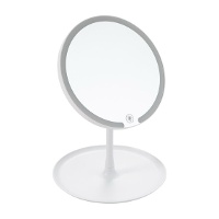 Espejo de 26 x 18,5 cm de maquillaje LED de sobremesa con base estable