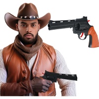 Pistola de vaquero western de 25 cm