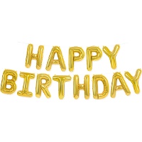 Globo letras Happy Birthday de 41 cm