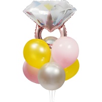 Bouquet mini de anillo de compromiso - 8 unidades