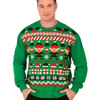 Jersey de Navidad de elfo para hombre