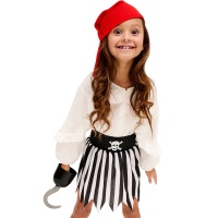 Conjunto de pirata de falda y diadema