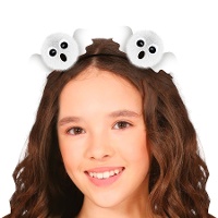 Diadema de fantasmas pompom