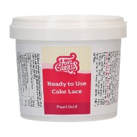 Encaje comestible listo para usar dorado perlado de 200 gr - FunCakes