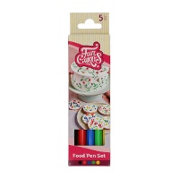 Rotuladores comestibles colores primarios - FunCakes - 5 unidades
