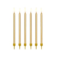 Velas largas de 12 cm - 12 unidades