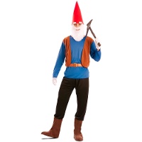 Disfraz de gnomo David para hombre