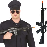 Fusil con mirilla negro de 58 cm